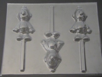 422sp Bertie Full Body Chocolate or Hard Candy Lollipop Mold